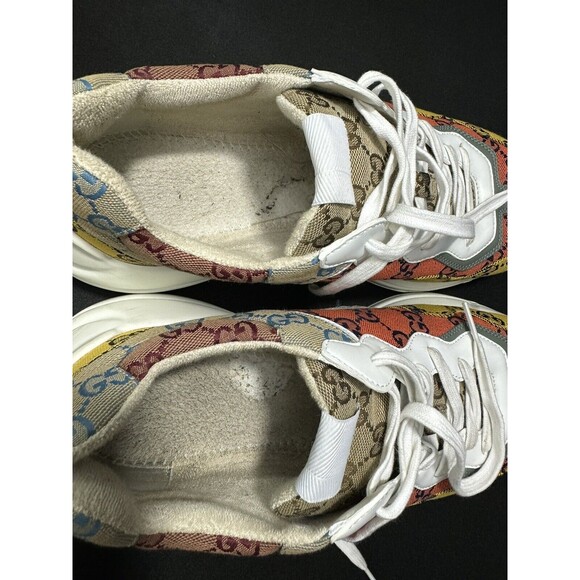 Gucci Rython Sneakers / Yellow Multi Color / Mens 11 / GG Monogram / Pre-owned - Picture 7 of 13